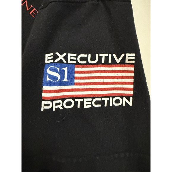 Shadow One Executive Protection Shirt Mens XL Black Graphic Double Sided Hit - Picture 3 of 7